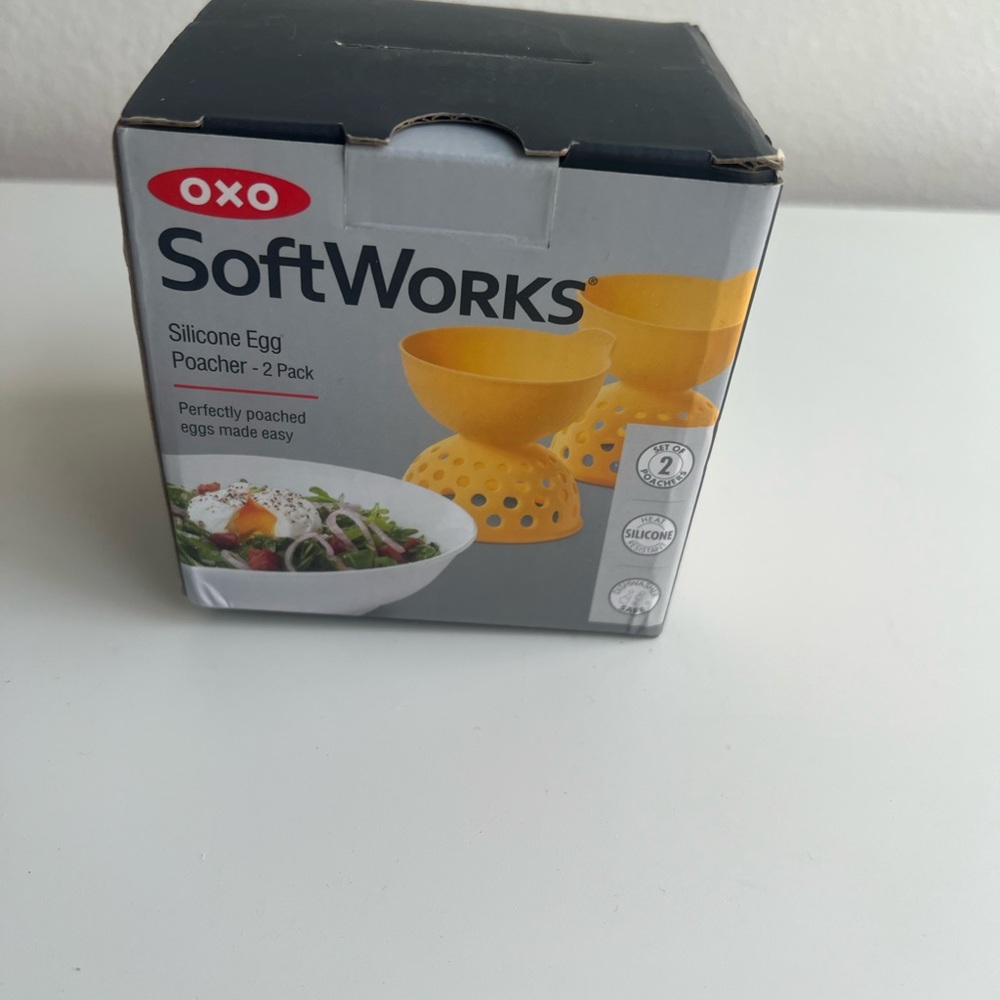 Oxo Yellow Silicone Egg Poachers, 2-Pack